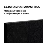 Баффл акустический из войлока черный, влагостойкий и прочный