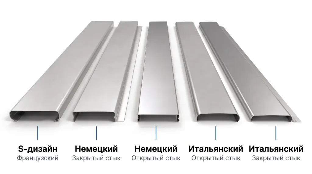 Сравнение итальянского, немецкого и французского реечного потолка